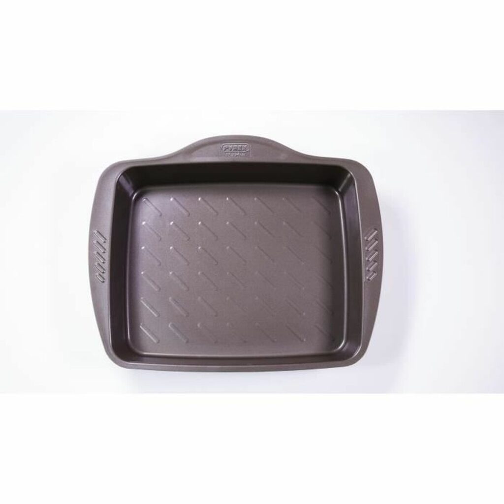 Αντικολλητικός Δίσκος Φούρνου Pyrex Καφέ Μαύρο Μέταλλο Χάλυβας