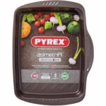 Αντικολλητικός Δίσκος Φούρνου Pyrex Καφέ Μαύρο Μέταλλο Χάλυβας