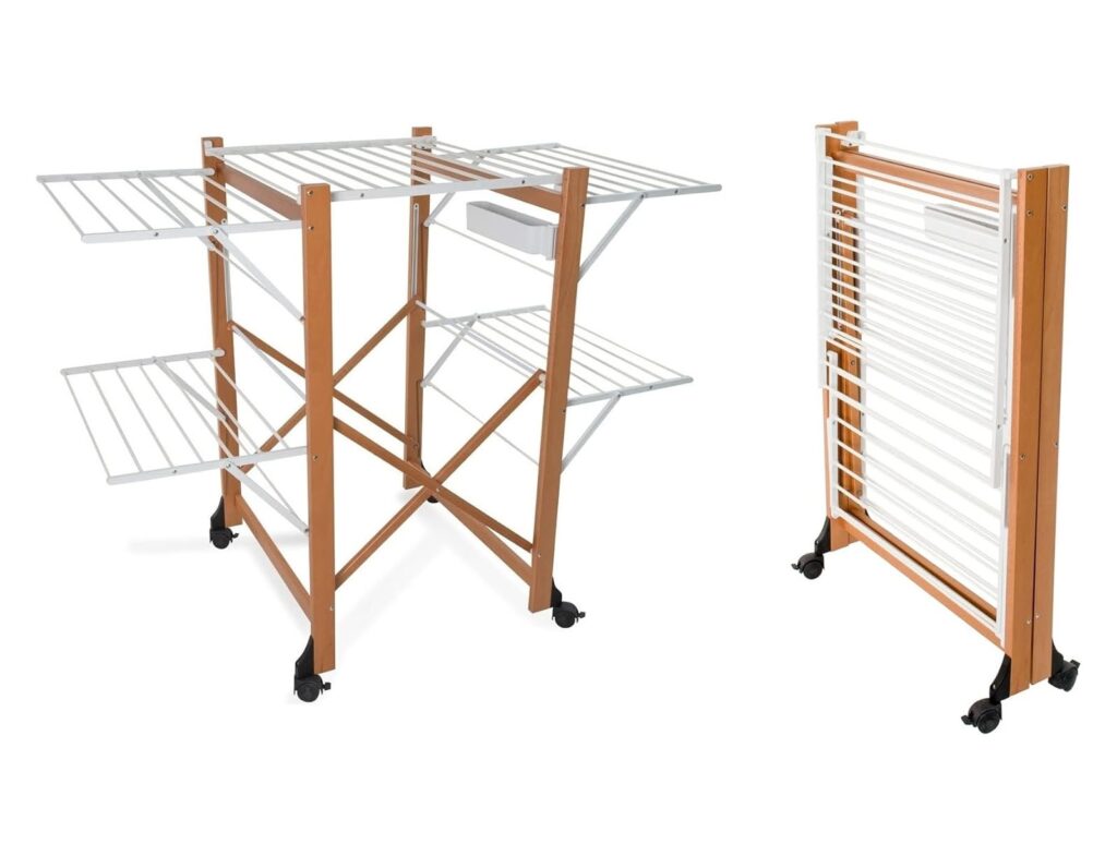 Απλώστρα Aliante Arit - 132X67X105Cm - Φυσικό