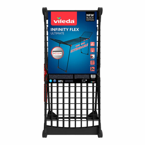 Απλώστρα Ρούχων Vileda infinity flex ultimate extensible Ματ μαύρο 30 m