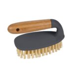 Αξεσουάρ Καθαρισμού Plastic Scrubbing Brush, Bamboo Handle 15Cm