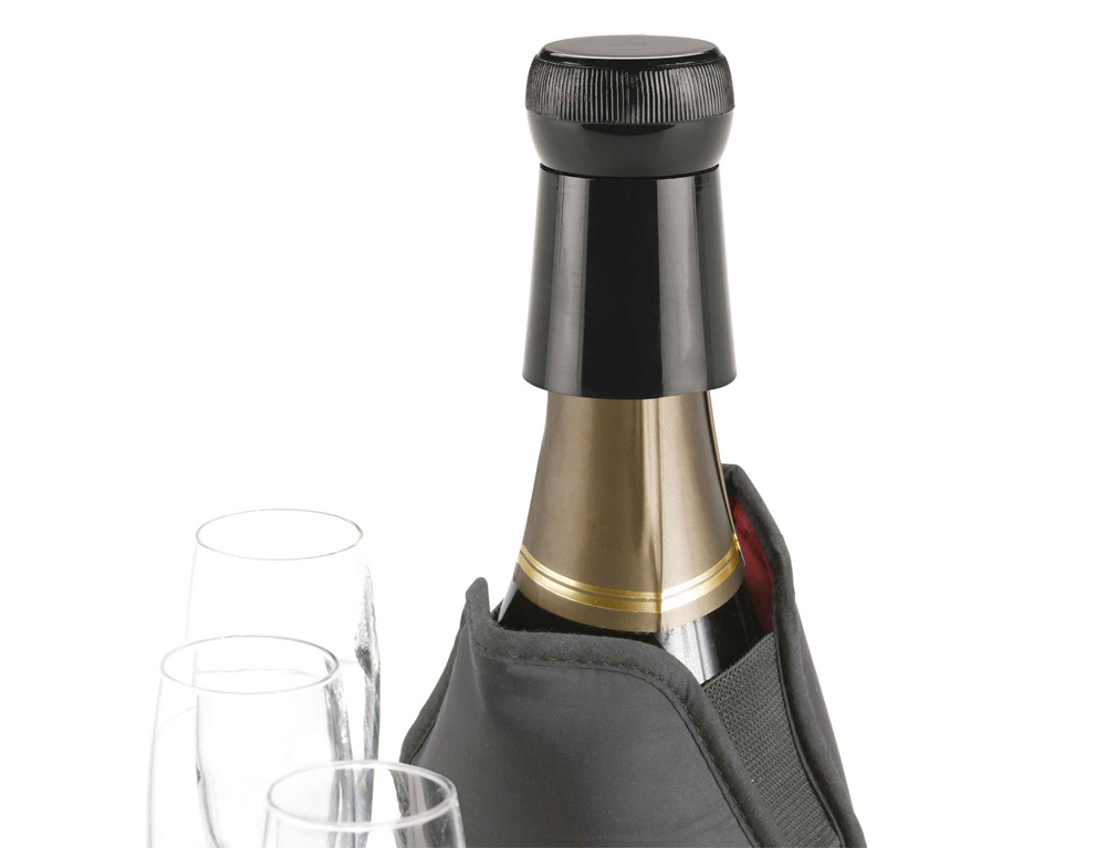 Αξεσουάρ Κρασιού Black Champagne Bottle Stopper Boj 01215401