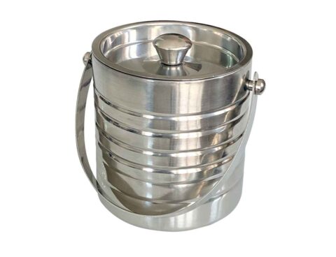 Αξεσουάρ Κρασιού Ice Bucket. Stainless Steel. Double Wall With Lid.