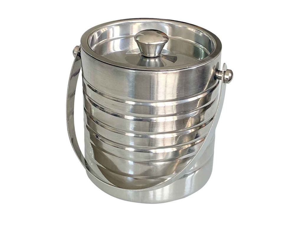 Αξεσουάρ Κρασιού Ice Bucket. Stainless Steel. Double Wall With Lid.
