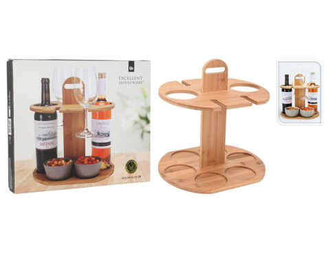Αξεσουάρ Κρασιού Wine Bottles And Glass Holder Eh 170488200