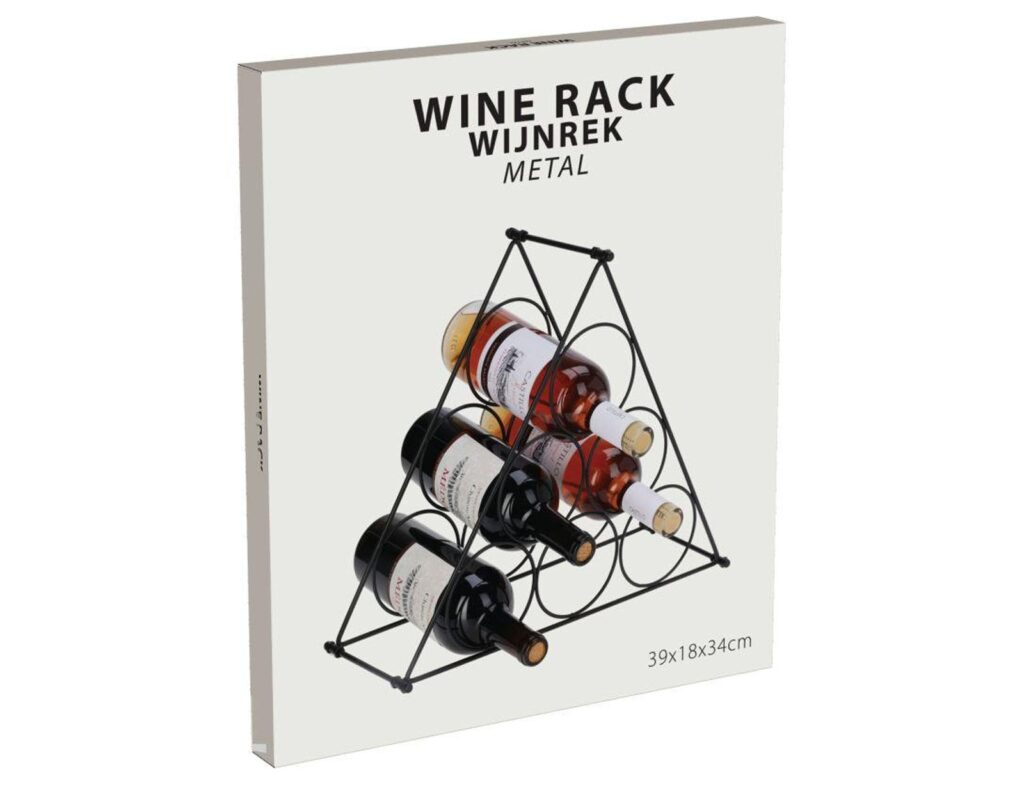Αξεσουάρ Κρασιού Wine Rack Metal For 6 Bottles Dd1001020