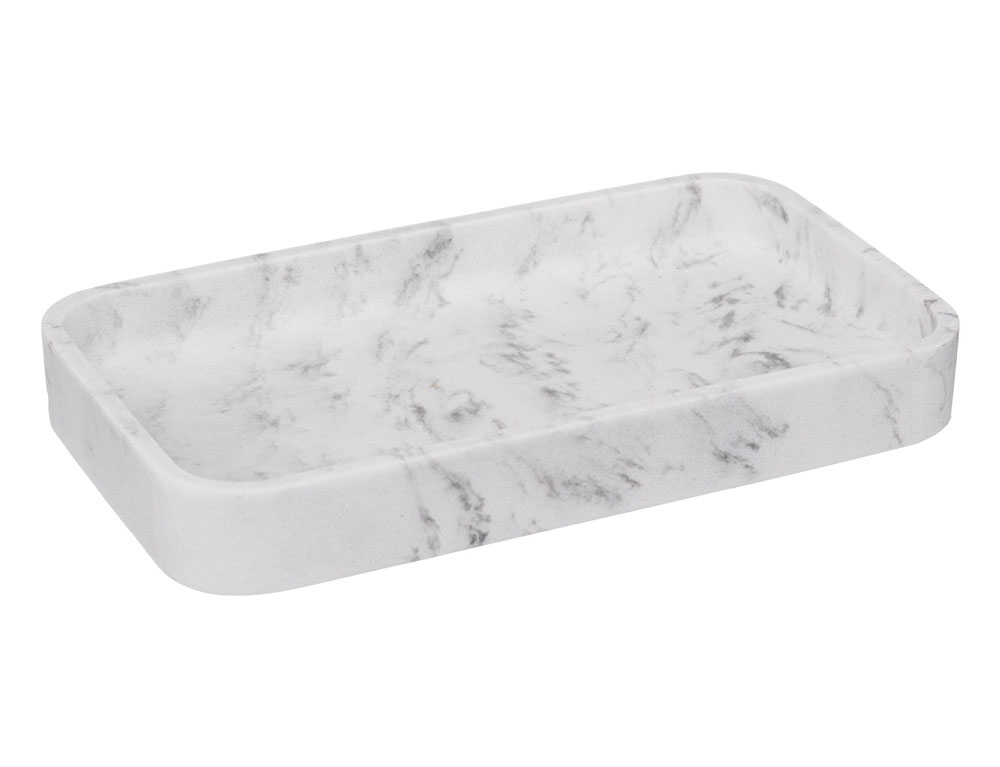 Αξεσουάρ Μπάνιου Rect Storage Plate White Lea 174793