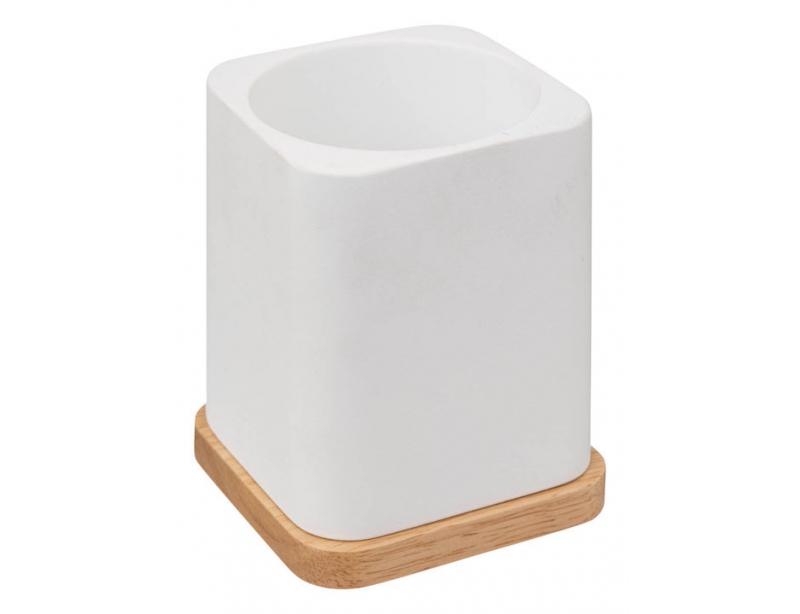 Αξεσουάρ Μπάνιου White Toilet Brush Resin Natur 174613A
