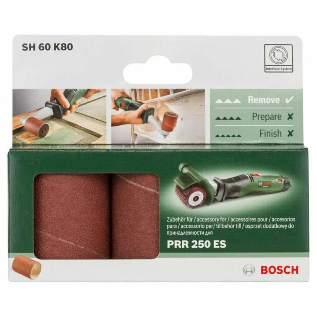 Belt sandpaper BOSCH 1600A0014P Texoro 60 mm 80 g (3 Μονάδες)