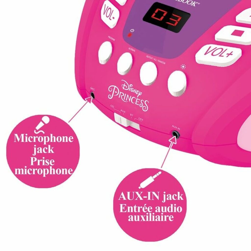 CD Ραδιόφωνο Bluetooth MP3 Lexibook PRINCESA DE DISNEY Bluetooth 5.0