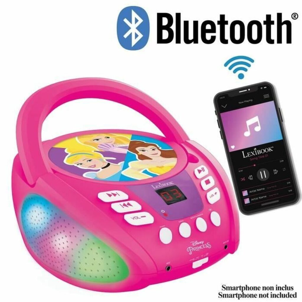 CD Ραδιόφωνο Bluetooth MP3 Lexibook PRINCESA DE DISNEY Bluetooth 5.0
