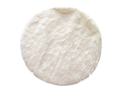 Χαλιά Ecru Imitation Fur Round Carpet 115Cm M4 Tx9006