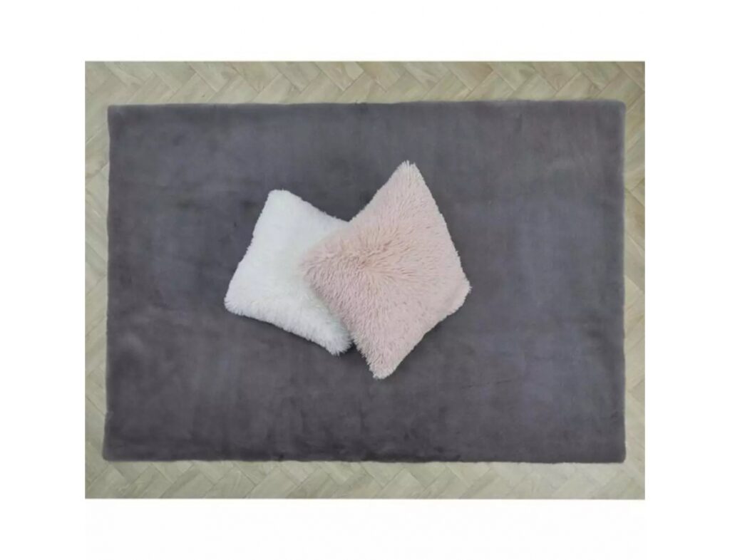 Χαλιά Grey Imitation Fur Rug 120X170Cm Tx9152