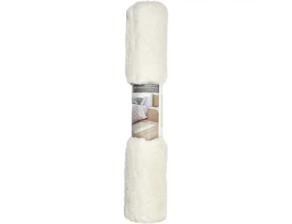 Χαλιά Imitation Rug Thin Ecru Fur 110X60Cm Tx9153