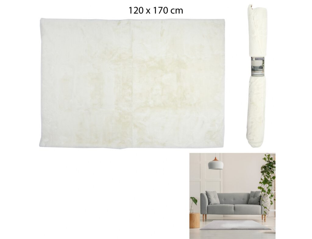 Χαλιά Imitation Rug Thin Ecru Fur 120X170Cm Tx9154