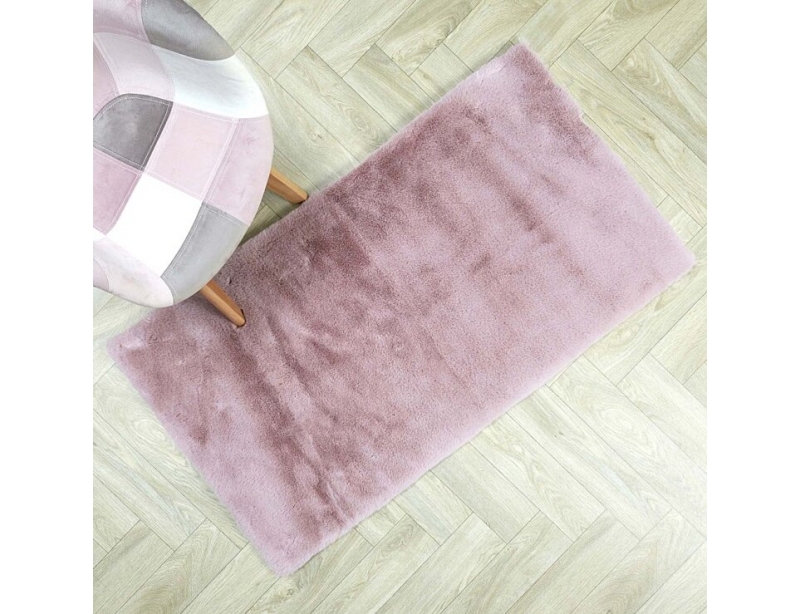 Χαλιά Pink Imitation Fur Rug 110X60Cm Tx9149