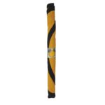 Χαλιά Tapis Rond Coton Moutarde Bord Noir 120Cm M4 Tx904
