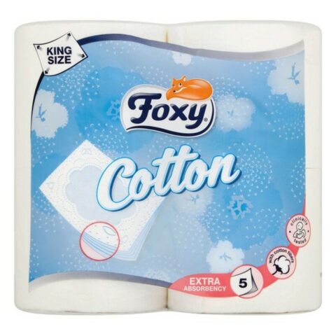 Χαρτί Υγείας Cotton Foxy COTTON 4R (4 uds) (4 Μονάδες)