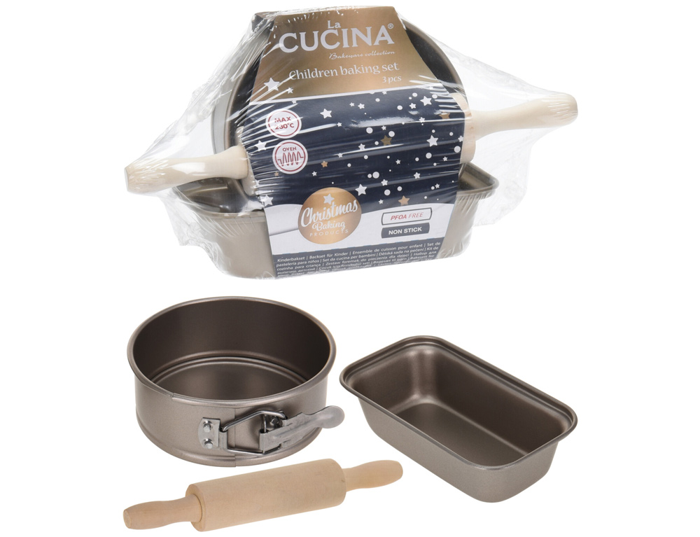 Χριστουγεννιάτικη Ζαχαροπλαστική Children Baking Set La Cucina 3Pcs 170113140