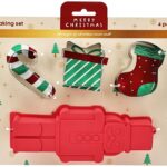 Χριστουγεννιάτικη Ζαχαροπλαστική Stand Baking Set Of 4Pcs Pp + Steel
