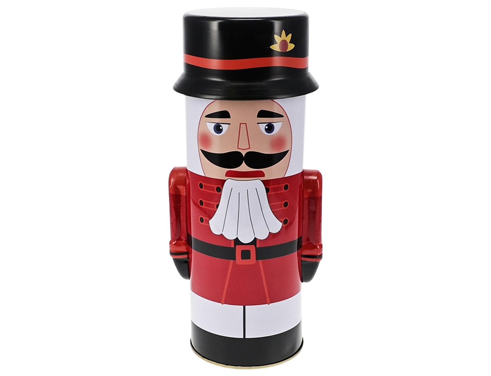 Χριστουγεννιάτικη Ζαχαροπλαστική Stand Storage Tin Nutcracker