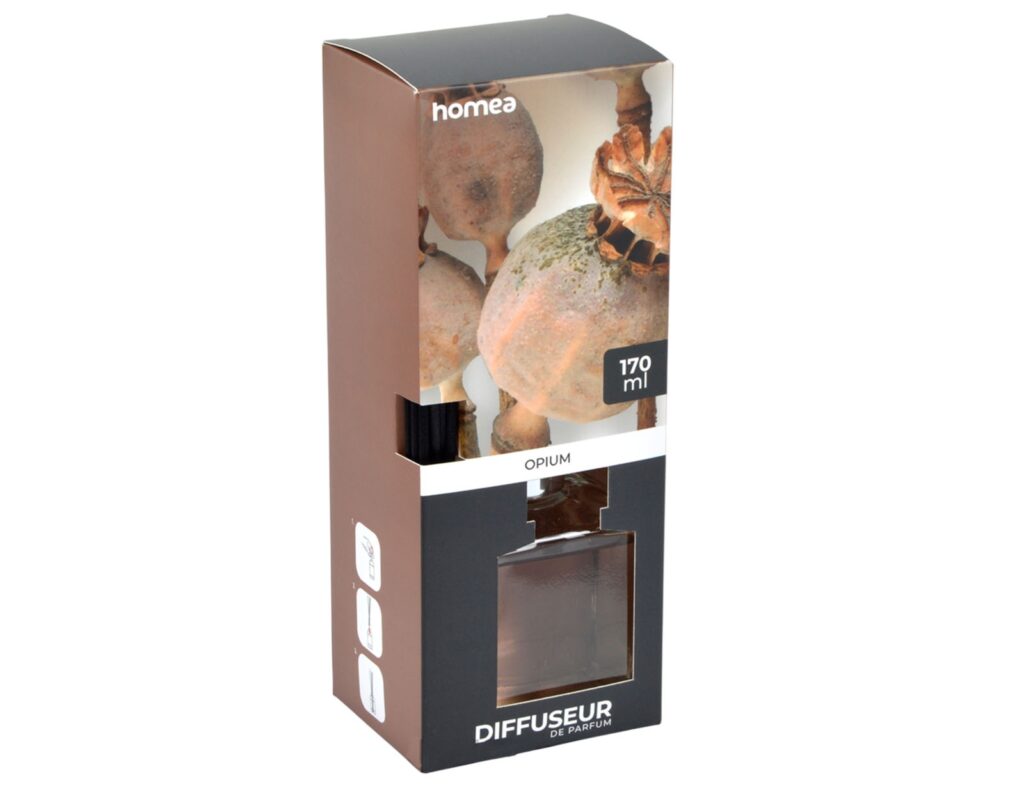 Διαχύτες Αρωμάτων - Αρωματικά Χώρου 170Ml Square Diffuser Essential Scent Opium