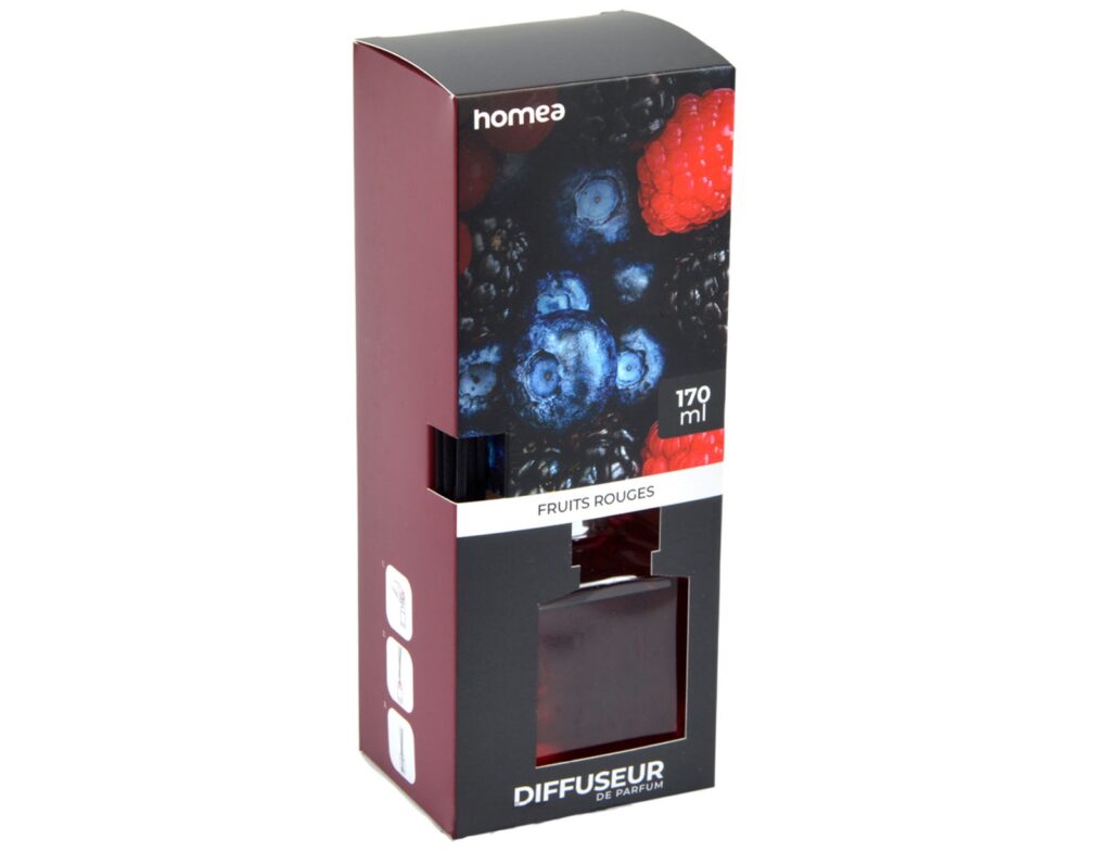 Διαχύτες Αρωμάτων - Αρωματικά Χώρου 170Ml Square Diffuser Essential Scent Red Fruits