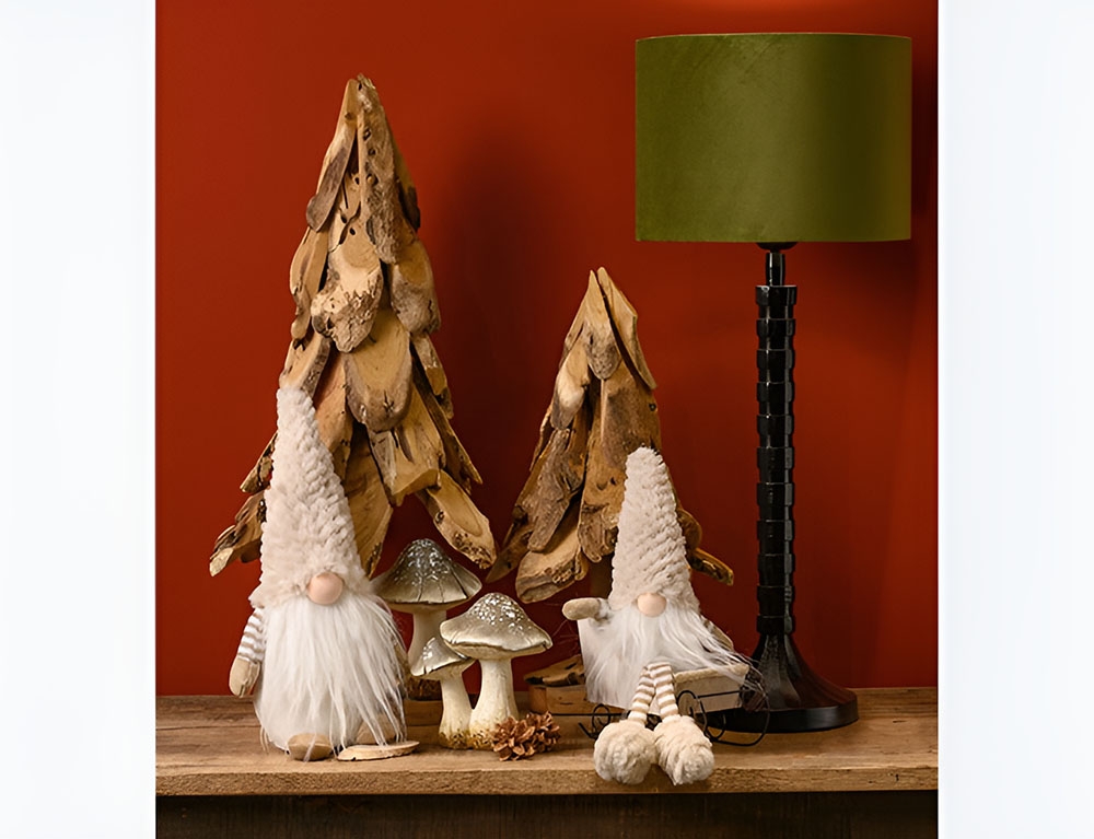 Διακόσμηση & Deco Σε Εορταστικό Πνεύμα Fir Tree Made Of Wood Natural