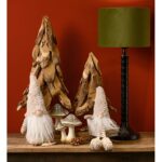 Διακόσμηση & Deco Σε Εορταστικό Πνεύμα Fir Tree Made Of Wood Natural (W/H/D) 22X44X22Cm