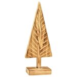 Διακόσμηση & Deco Σε Εορταστικό Πνεύμα Fir Tree Paulownia Wood Brown