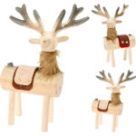 Διακόσμηση & Deco Σε Εορταστικό Πνεύμα Reindeer Standing 48Cm 4Ass Yzb004460