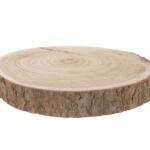 Διακόσμηση & Deco Σε Εορταστικό Πνεύμα Wo0Den Slice With Bark 29 34Cm