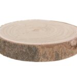 Διακόσμηση & Deco Σε Εορταστικό Πνεύμα Wooden Slice With Bark 23 28Cm
