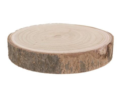 Διακόσμηση & Deco Σε Εορταστικό Πνεύμα Wooden Slice With Bark 23 28Cm