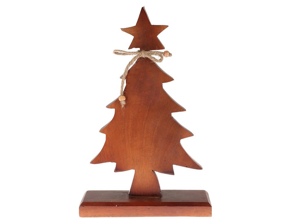 Διακόσμηση & Deco Σε Εορταστικό Πνεύμα Xmas Tree Wood H31Cm Walnut A68100120