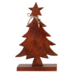 Διακόσμηση & Deco Σε Εορταστικό Πνεύμα Xmas Tree Wood H40Cm Walnut A68100150