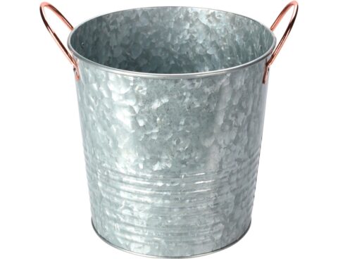 Διακόσμηση & Οργάνωση Μπαλκονιού Bucket Zinc Metal With Handles Fz1000810
