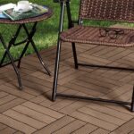 Διακόσμηση & Οργάνωση Μπαλκονιού Decking Tile Set 6Pc Wpc Brown X64000010