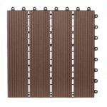 Διακόσμηση & Οργάνωση Μπαλκονιού Decking Tile Set 6Pc Wpc Brown X64000010