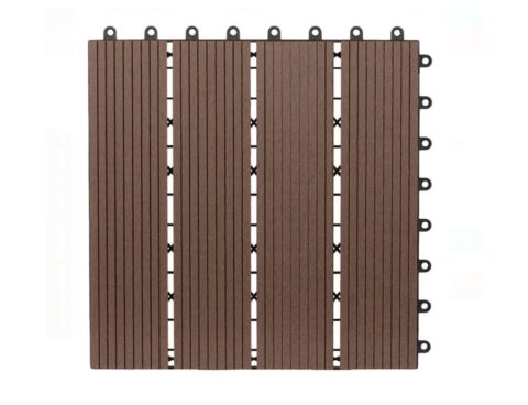 Διακόσμηση & Οργάνωση Μπαλκονιού Decking Tile Set 6Pc Wpc Brown X64000010