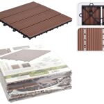 Διακόσμηση & Οργάνωση Μπαλκονιού Decking Tile Set 6Pc Wpc Brown X64000010