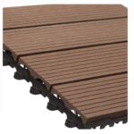 Διακόσμηση & Οργάνωση Μπαλκονιού Decking Tile Set 6Pc Wpc Brown X64000010