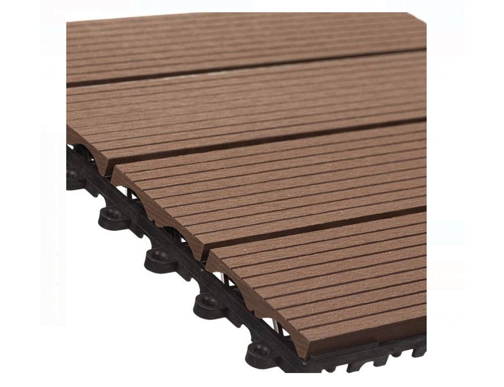 Διακόσμηση & Οργάνωση Μπαλκονιού Decking Tile Set 6Pc Wpc Brown X64000010