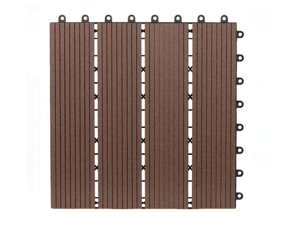 Διακόσμηση & Οργάνωση Μπαλκονιού Decking Tile Set 6Pc Wpc Brown X64000010