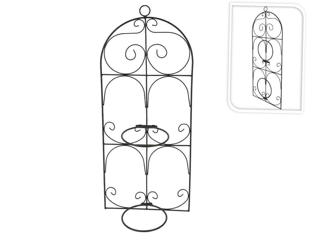 Διακόσμηση & Οργάνωση Μπαλκονιού Flower Rack 70X29Cm Black 138000250