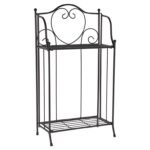 Διακόσμηση & Οργάνωση Μπαλκονιού Flower Rack Foldable Black 138000260