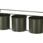 Διακόσμηση & Οργάνωση Μπαλκονιού Flowerpot 3 Pots 14X12Cm Green Hz1952480