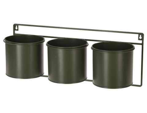 Διακόσμηση & Οργάνωση Μπαλκονιού Flowerpot 3 Pots 14X12Cm Green Hz1952480