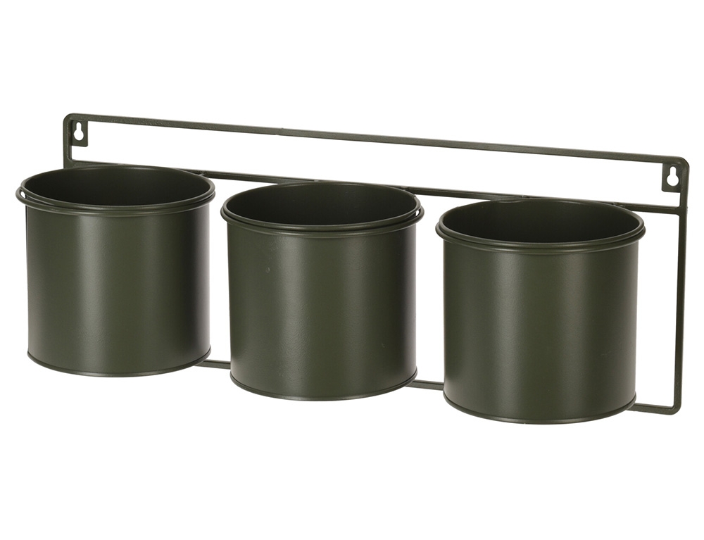 Διακόσμηση & Οργάνωση Μπαλκονιού Flowerpot 3 Pots 14X12Cm Green Hz1952480