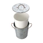 Διακόσμηση & Οργάνωση Μπαλκονιού Ice Bucket Zinc Metal With Lid Fz1000800